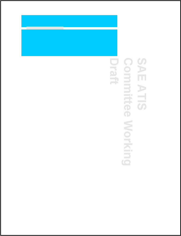 SAE ATIS Committee Working Draft 