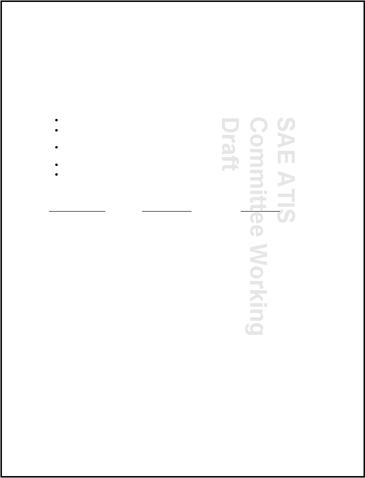 SAE ATIS Committee Working Draft 