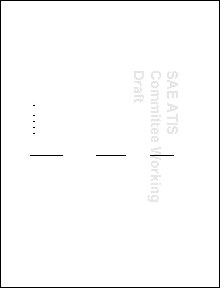 SAE ATIS Committee Working Draft 
