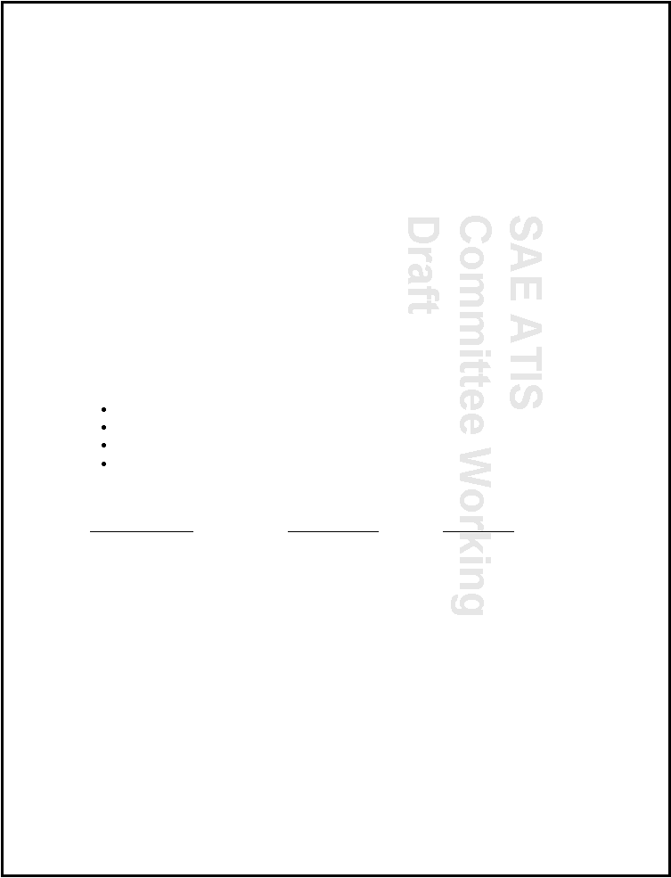 SAE ATIS Committee Working Draft 