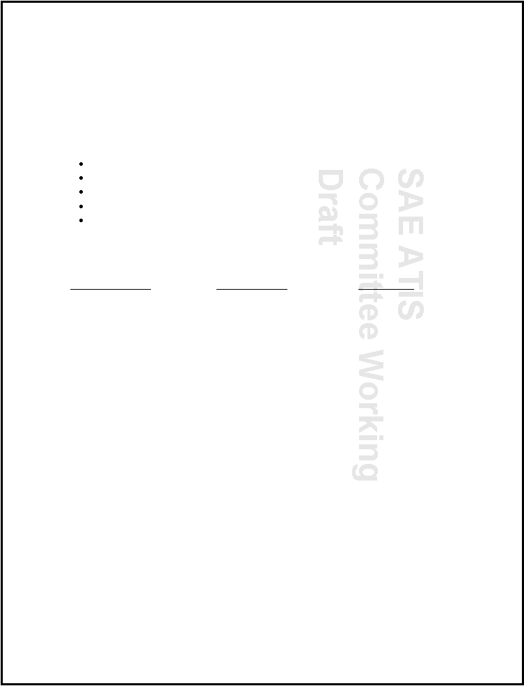 SAE ATIS Committee Working Draft 