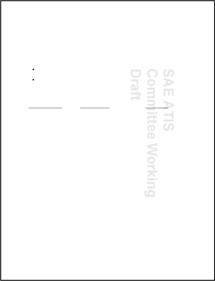 SAE ATIS Committee Working Draft 