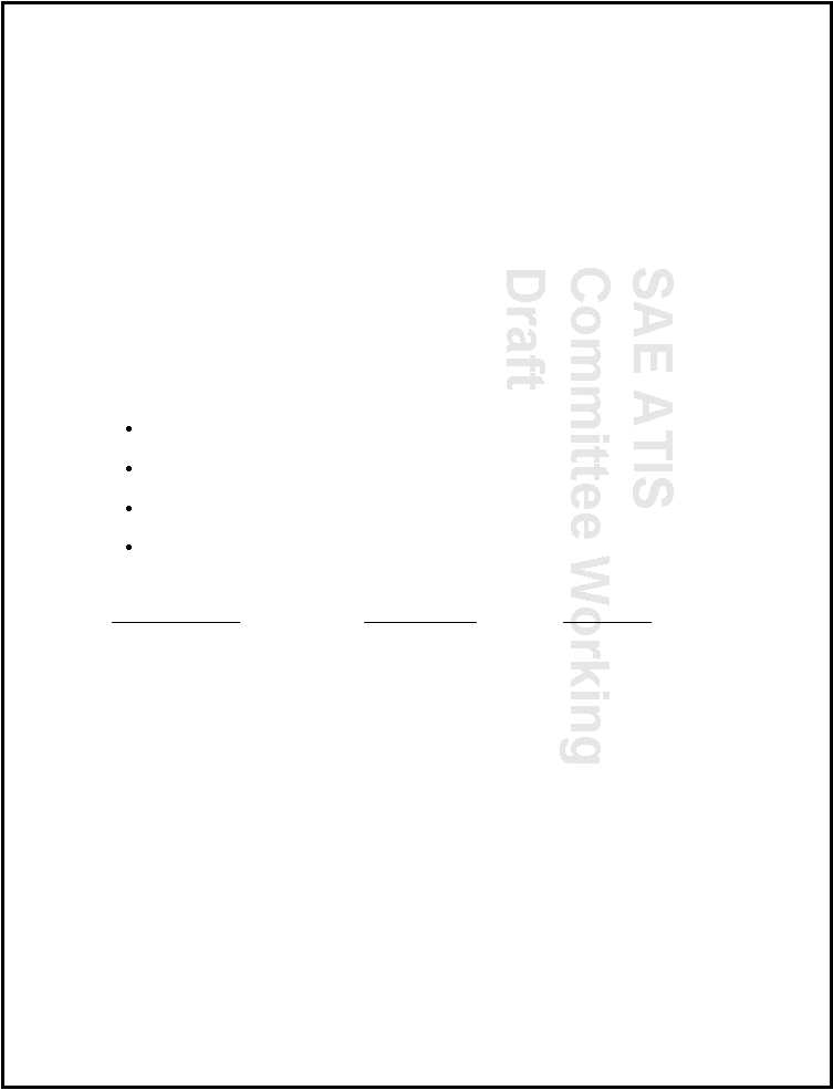 SAE ATIS Committee Working Draft 