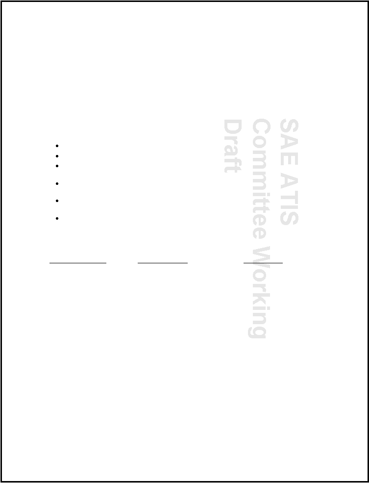 SAE ATIS Committee Working Draft 