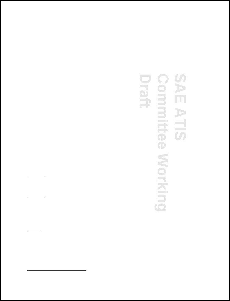SAE ATIS Committee Working Draft 