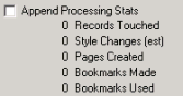 Processing Statistics